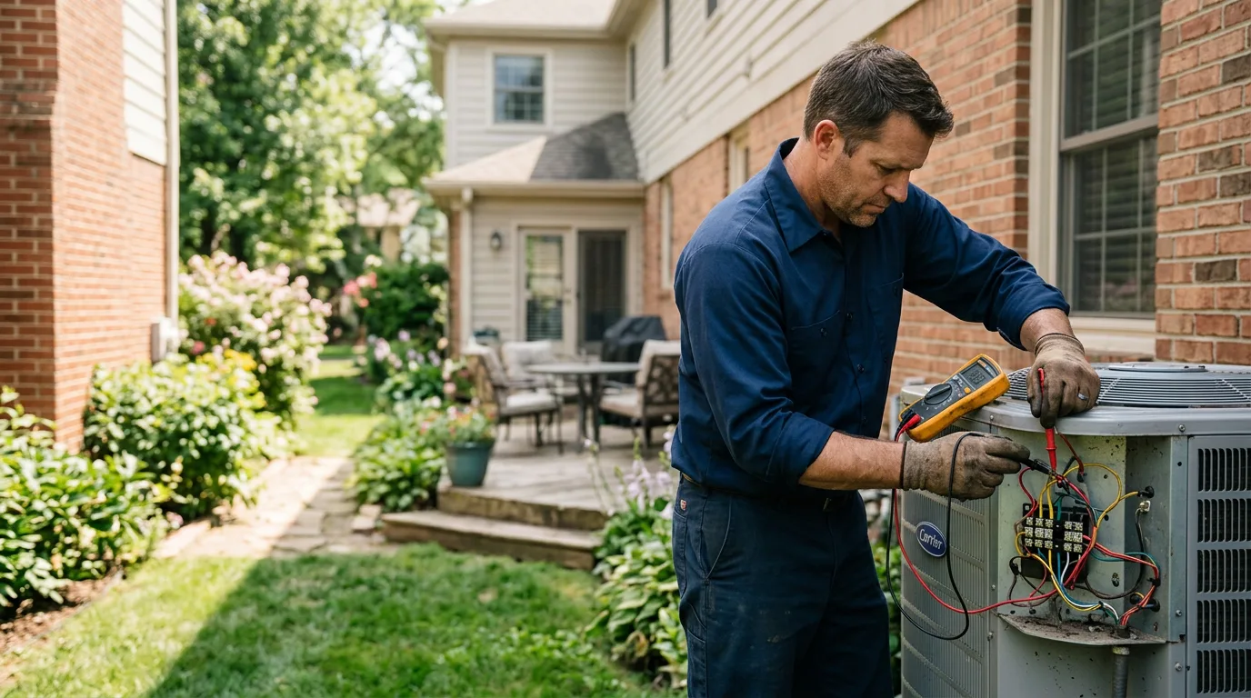 HVAC technician working near Coffeeville, MS